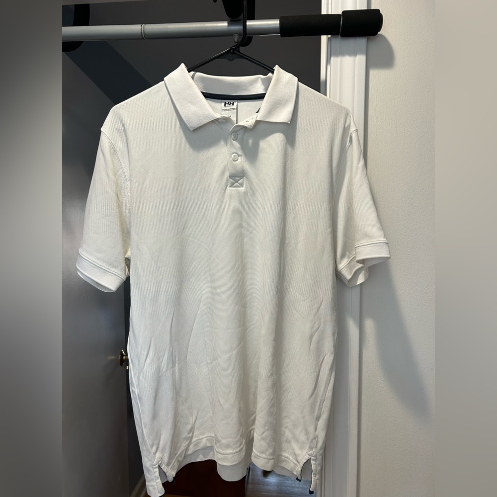 Helly Hansen Men's Size Large White Polo Shirt